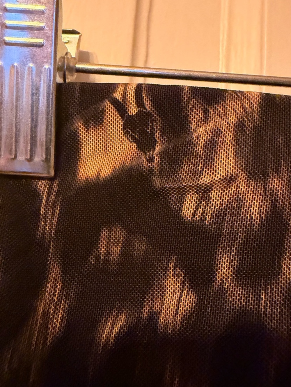 All Saints Nora Leopard Black and Brown Sheer Animal-Print Midi Skirt - Picture 4 of 7